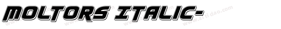 Moltors Italic字体转换